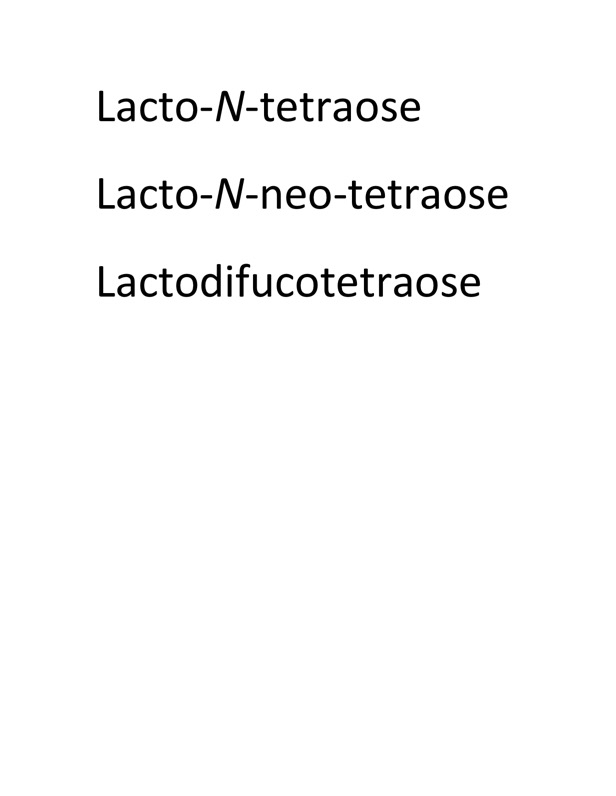 Human Milk Neutral Tetrasaccharides